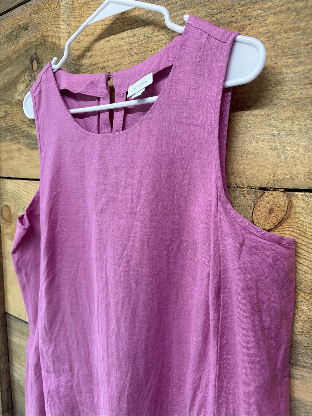 J Jill Linen Sleeveless Dress - Pink - Picture 3 of 7